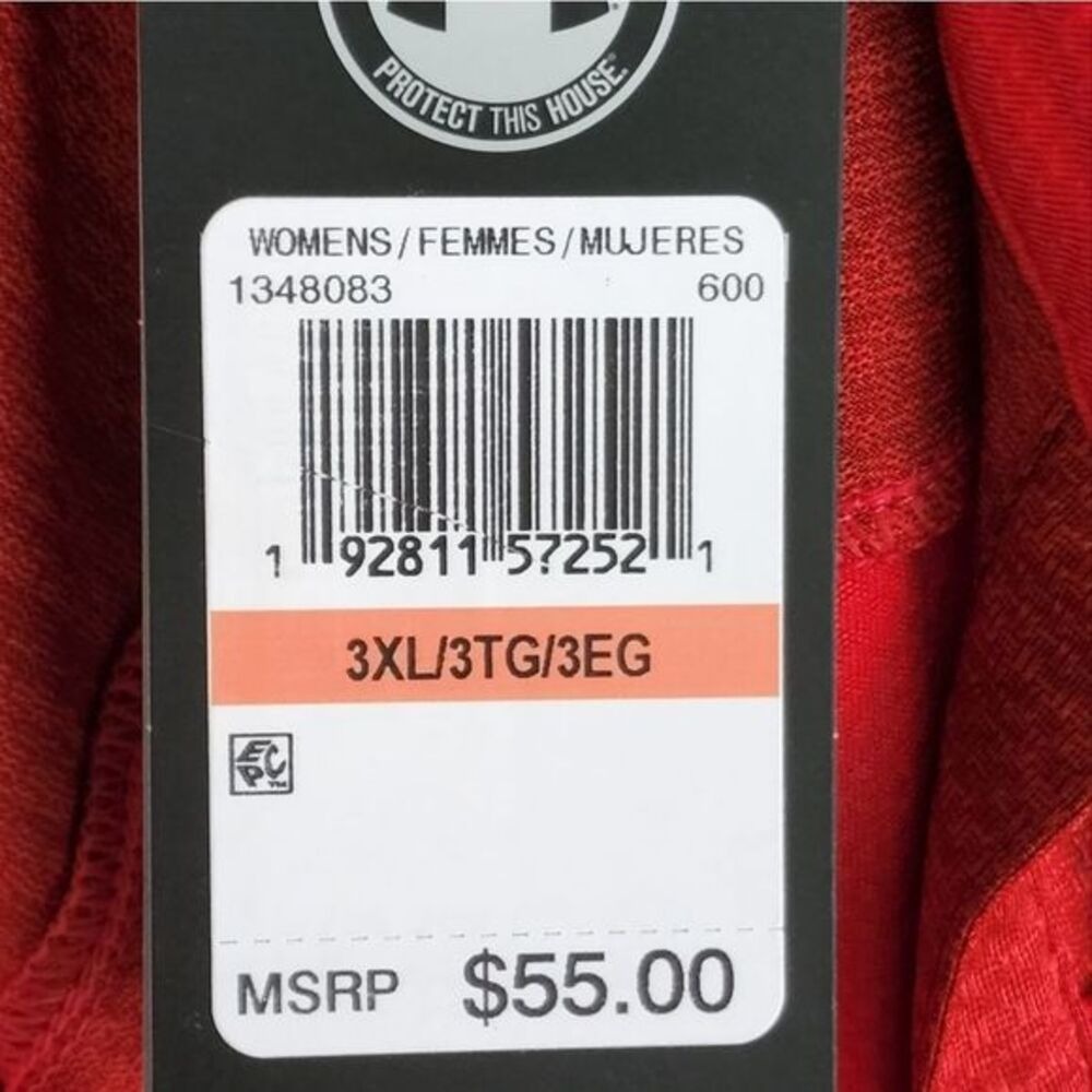 Under Armour Womens 3XL Red HeatGear V-Neck Polo Shirt 1348083 New - Picture 5 of 5